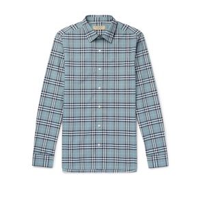 Burberry Alexander. Check Plaid Shirt N without Tag. The tag was removed.